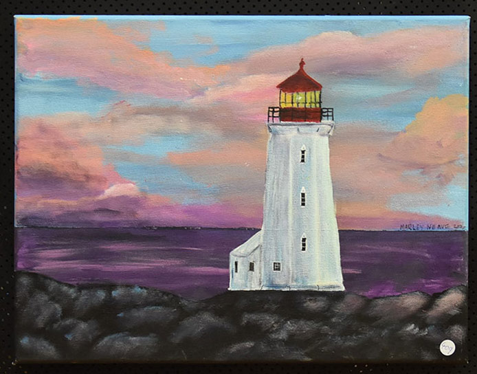 Lighthouse artwork by Marley Neave.